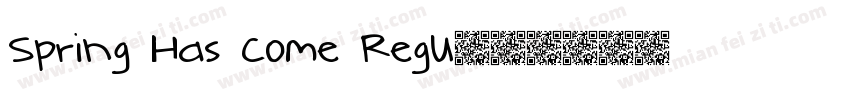 Spring Has Come Regu字体转换